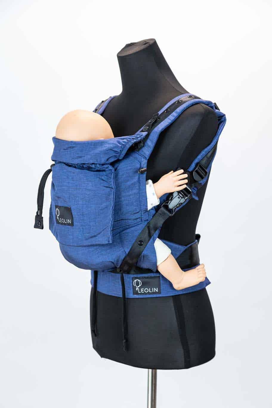 Babytrage Leolin Mini Navy Blue Melange