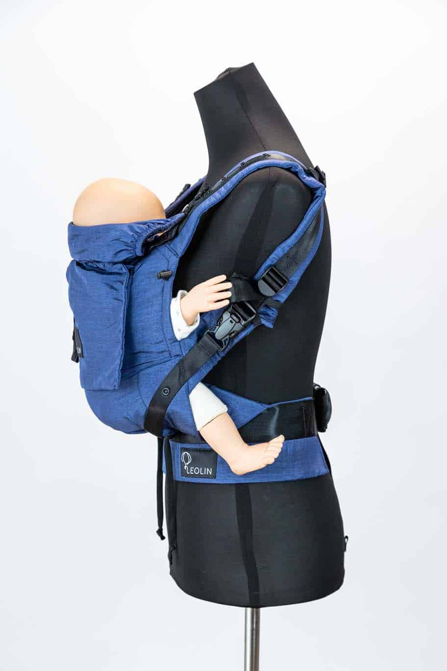 Babytrage Leolin Mini Navy Blue Melange