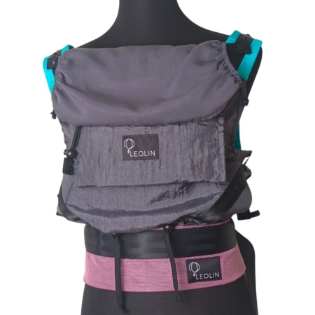 Babytrage Mini Grau türkis Powder