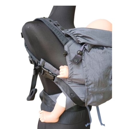 Babytrage Mini Grau schwarz